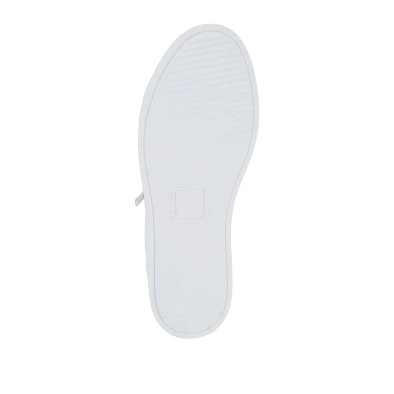 Wide Fit Leather Zip & Lace Trainers - ULUTA42000 / 328 391 - White