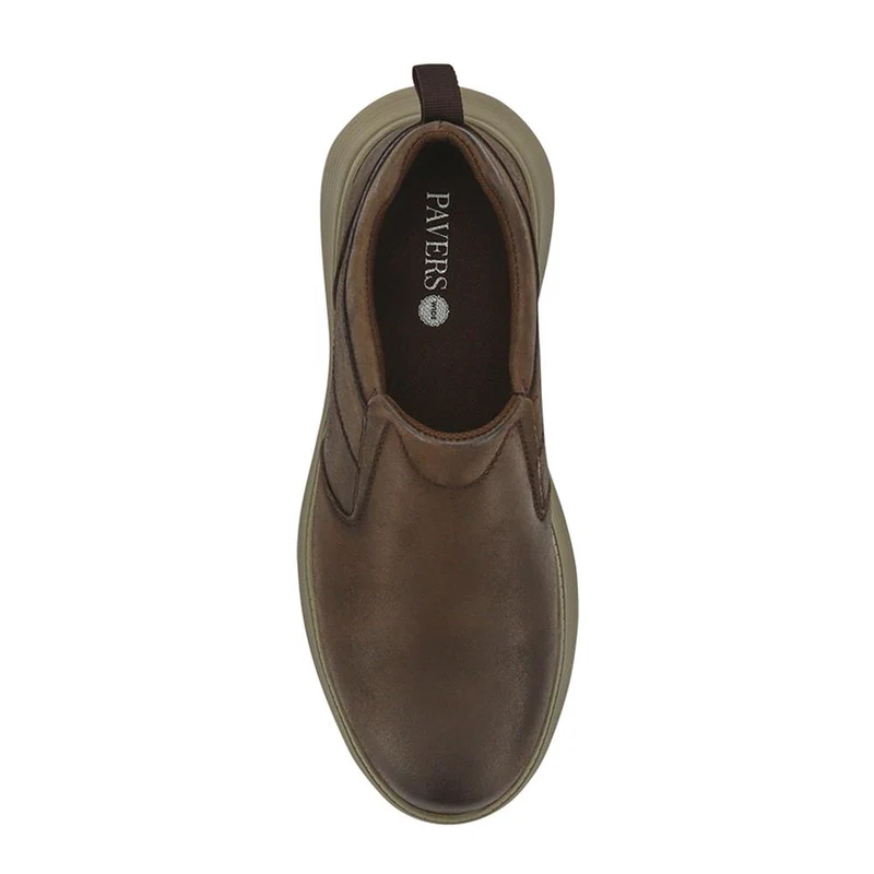 Casual Leather Slip-On Shoes - RISI41000 / 326 954 - Brown