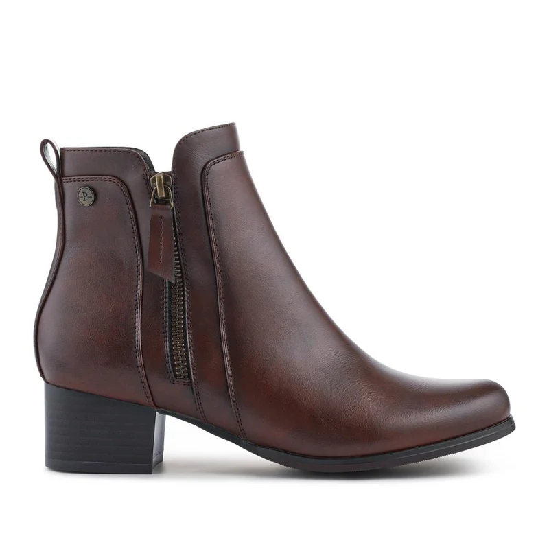 Smart Zip-Fastening Boots - WK42006 / 327 939 - Brown