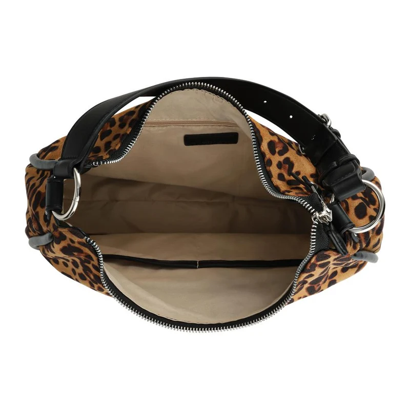 Bellissimo Zip-Close Shoulder Bag - BELHETIA42008 / 328 388 - Leopard