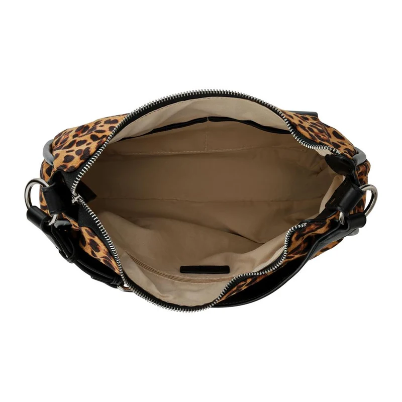 Bellissimo Zip-Close Shoulder Bag - BELHETIA42008 / 328 388 - Leopard