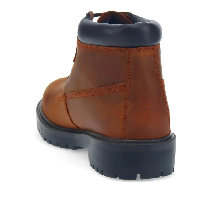 Lace-Up Leather Boots - SHAFI40003 / 326 133 - Rust