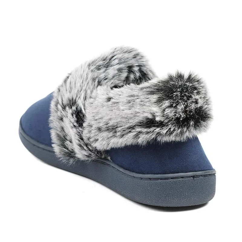 Wide Fit Soft Full Slippers - GALOP42015 / 328 608 - Navy