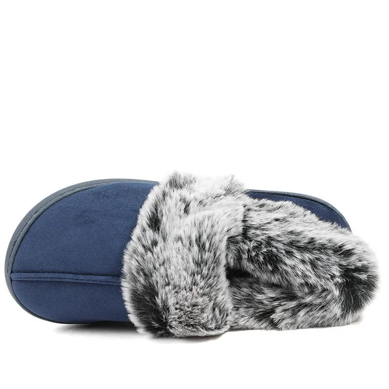 Wide Fit Soft Full Slippers - GALOP42015 / 328 608 - Navy