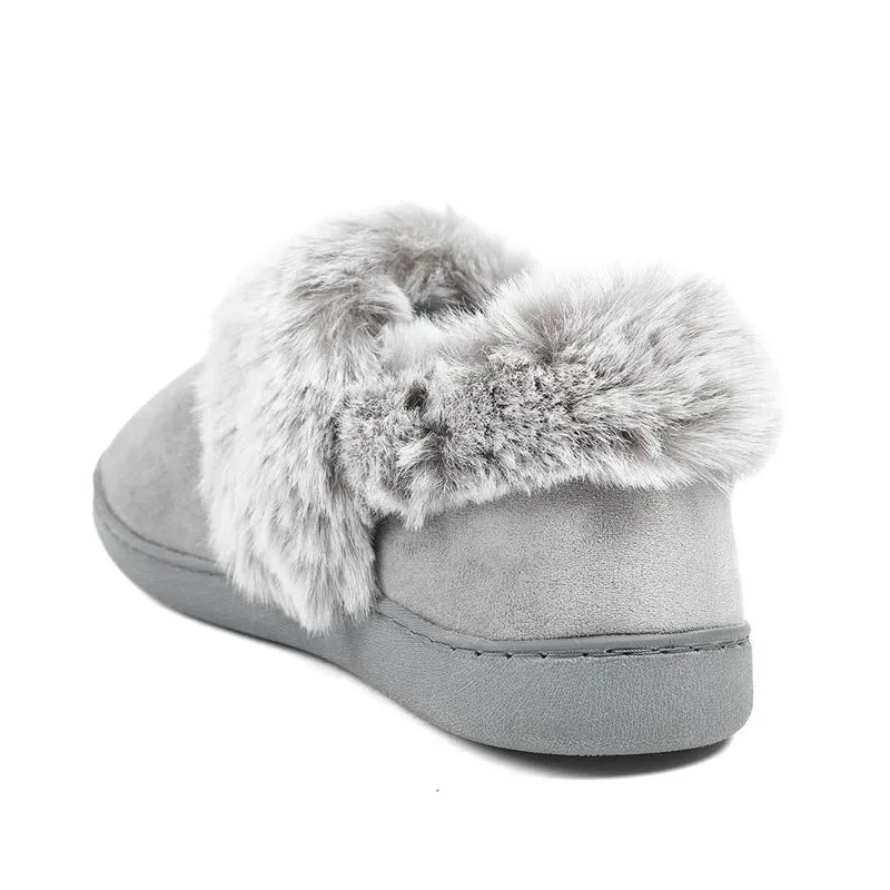 Wide Fit Soft Full Slippers - GALOP42015 / 328 608 - Grey