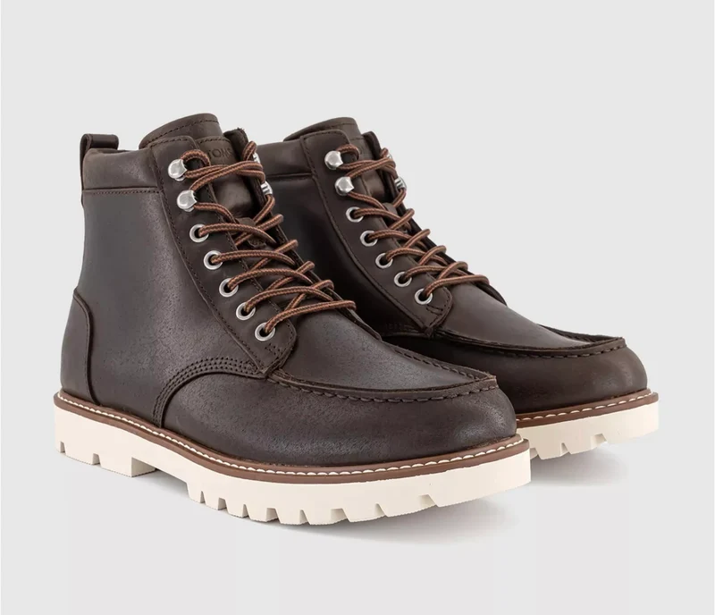 TOMS Herren Palomar Lederstiefel - Dunkelbraun