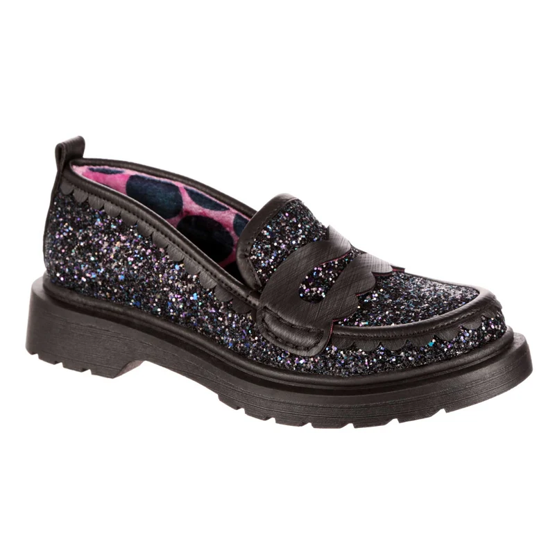 Irregular Choice Damen Old Dawg Loafer - Schwarz