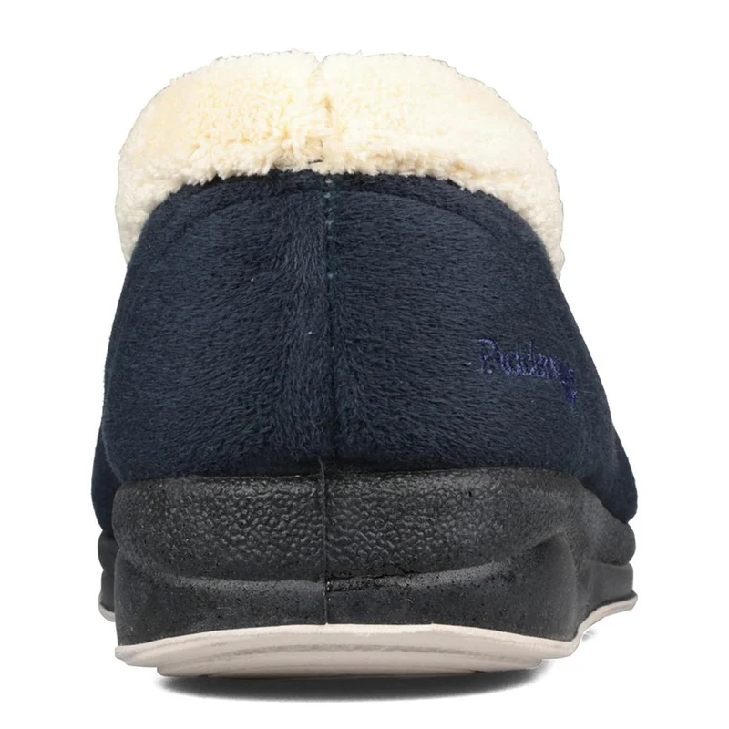 Padders Ladies Slippers 2E Fit Vulcanised - CARMEN - Carmen / null - Navy