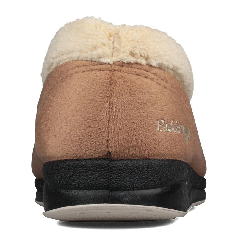 Padders Ladies Slippers 2E Fit Vulcanised - CARMEN - Carmen / null - TAUPE /CAMEL