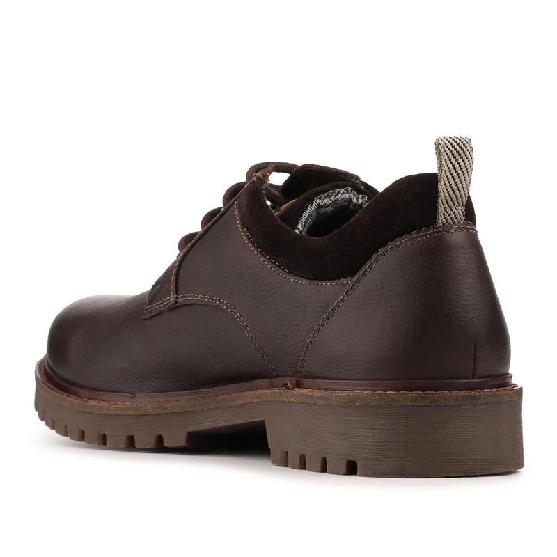 Chunky Leather Casual Lace Up Shoes - RNB42015 / 328 048 - Brown