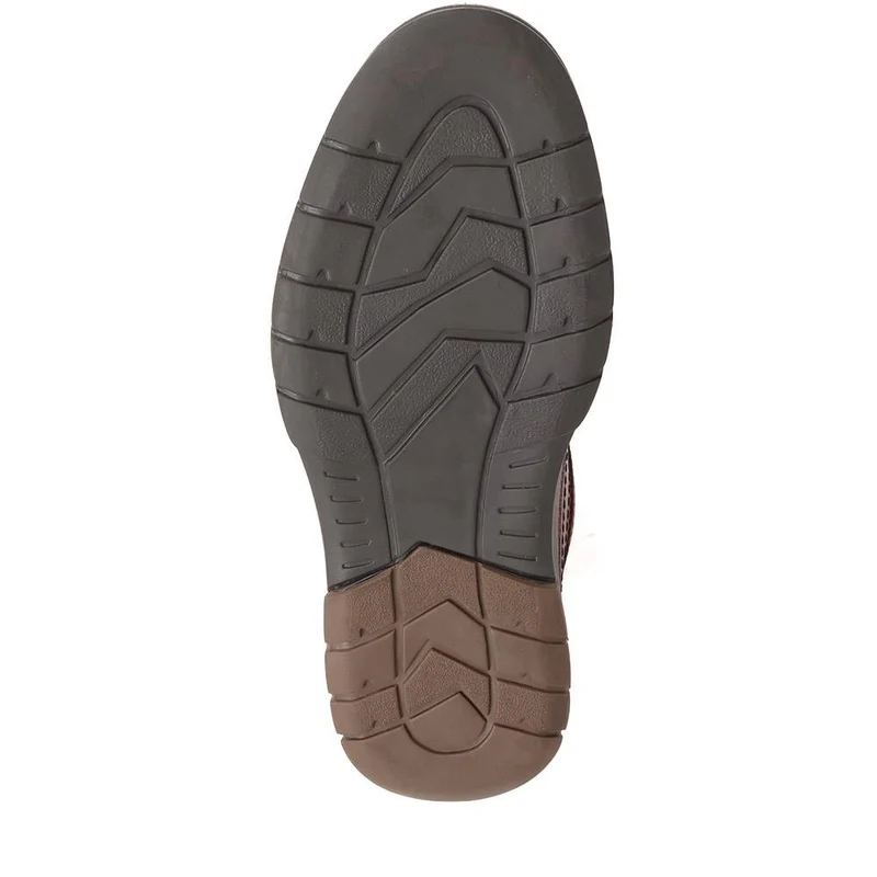 Leather Lace-Up Shoes - PARK38003 / 324 386 - Cognac