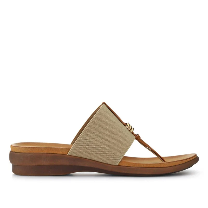 Flexible Toe Post Sandals - BAIZH41027 / 327 077 - Beige