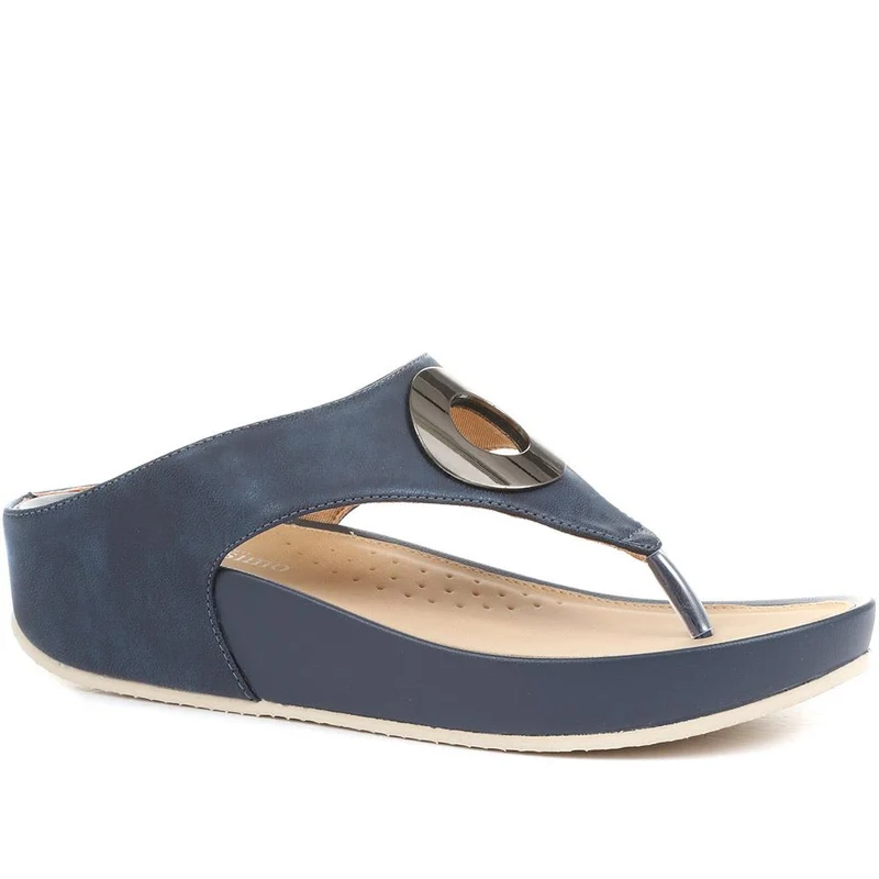 Metallic Toe Post Sandals - BELBAIZH29037 / 315 770