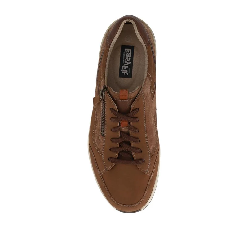 Extra-Wide Dual-Fasten Trainers - ANDY / 327 070 - Brown