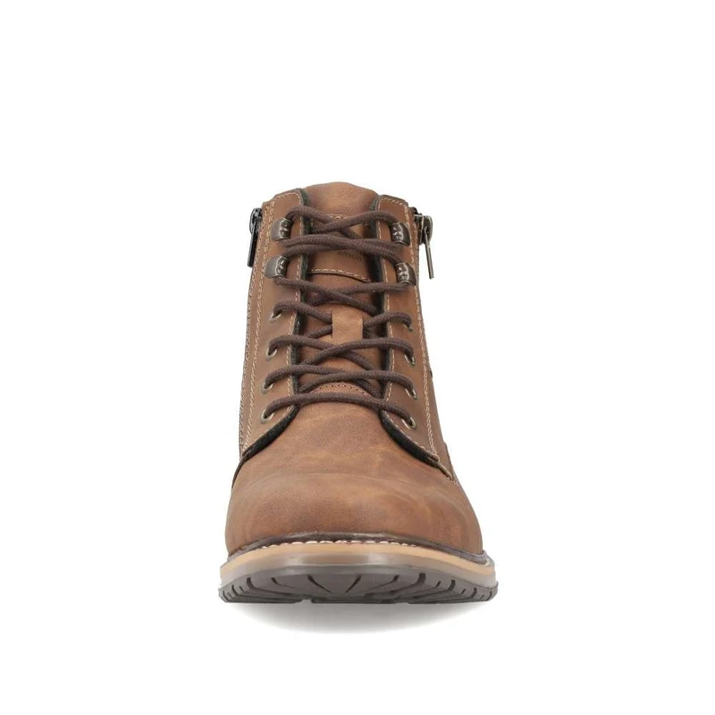 Rieker Herren-Oxford-Stiefel mit Fleece-Futter – Braun