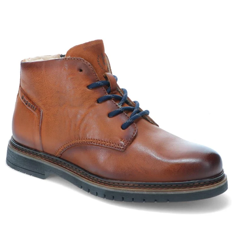 Leather Warm-Lined Boots - BUG40516 / 326 003 - Cognac