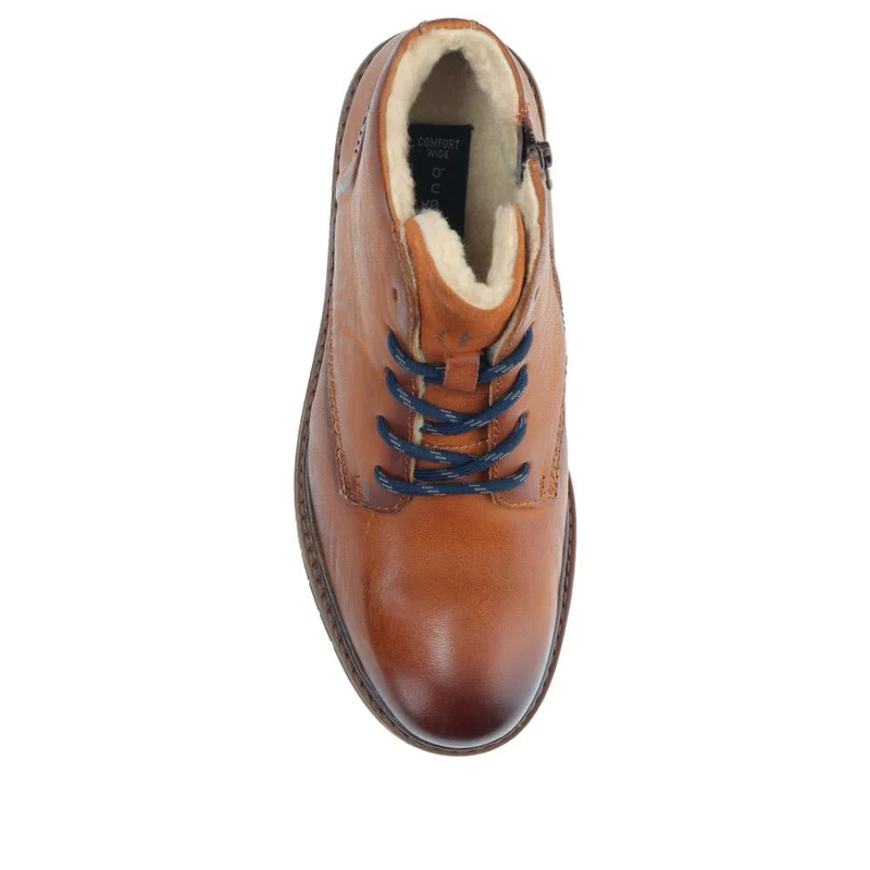 Leather Warm-Lined Boots - BUG40516 / 326 003 - Cognac
