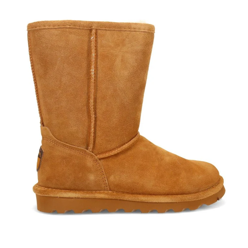 Tall Faux-Fur-Lined Ankle Boots - EDNB40038 / 326 899 - Chestnut