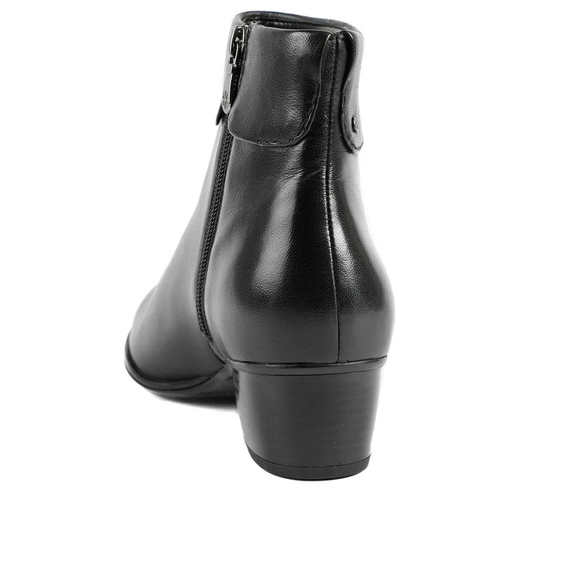 Van Dal Dove Leather Ankle Boots - GUP42501 / 328 839 - Black Leather