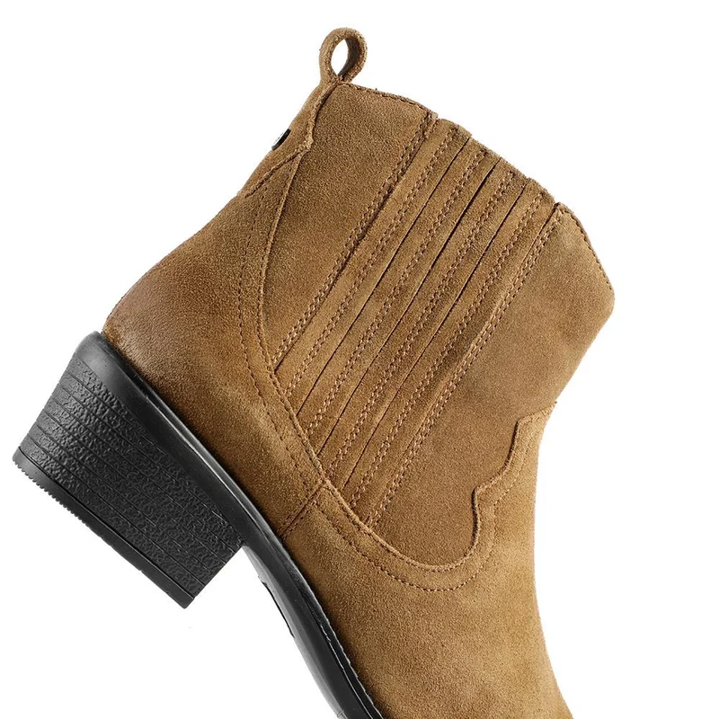 Van Dal Jessie Wide Fit Leather Ankle Boots - GUP42500 / 328 838 - Tan Suede