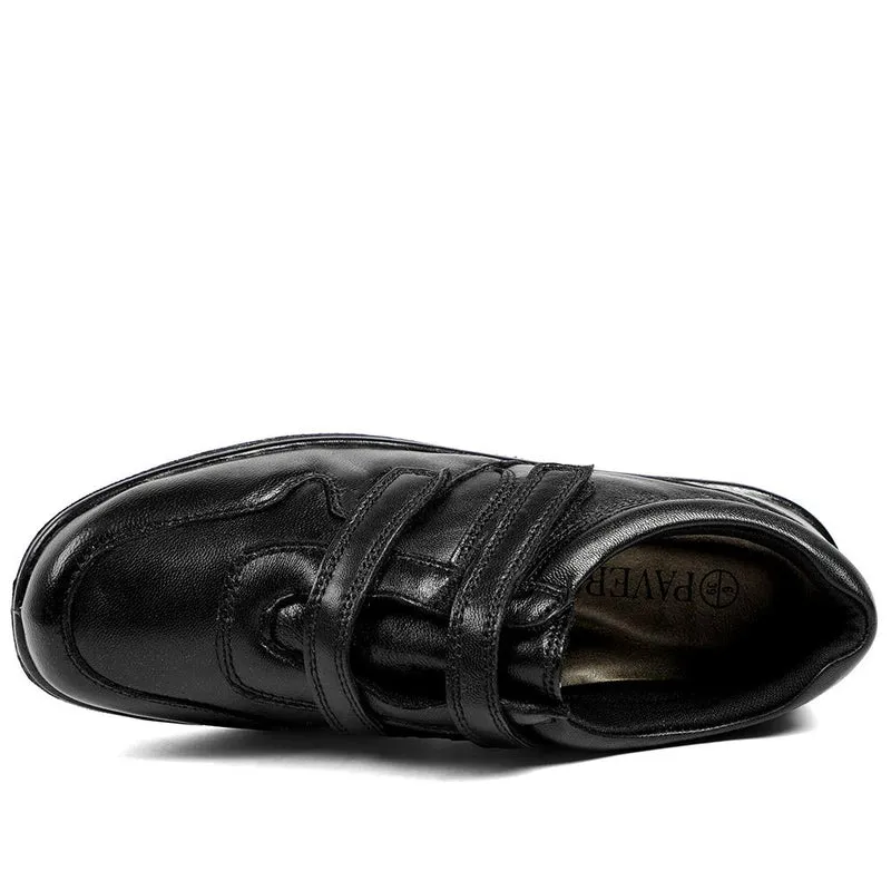 Wide Fit Leather Adjustable Fit Shoes - RAJA42001 / 328 599 - Black
