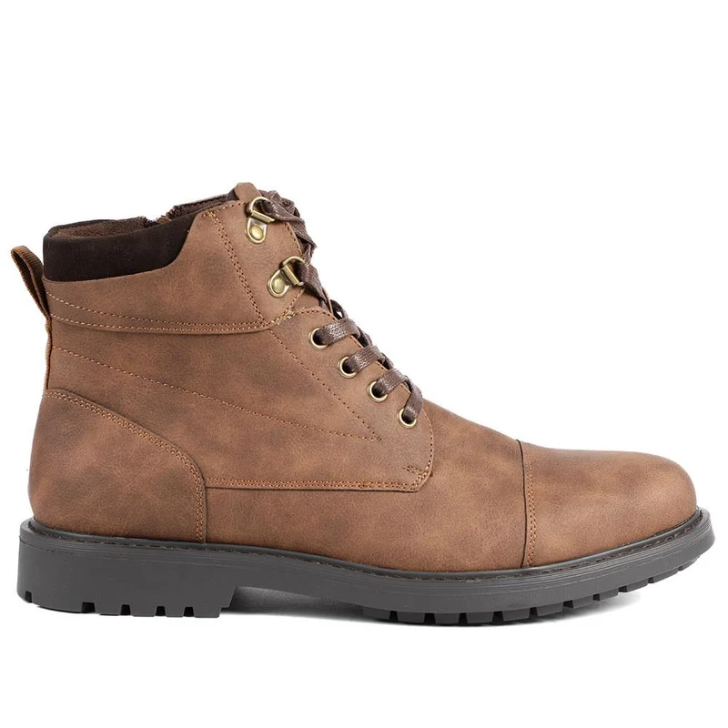 Wide Fit Casual Ankle Boots - CHANG42006 / 328 305 - Tan