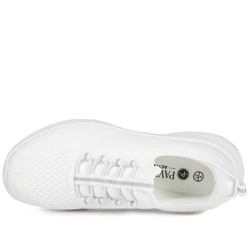 Wide Fit Easy Step In Bungee Lace Trainers - BRK42002 / 328 108 - White