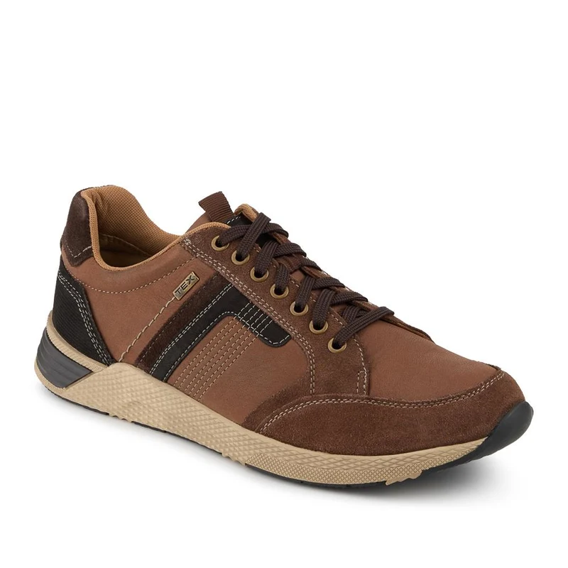 Leather Casual Cushioning Trainers - PARK42051 / 328 394