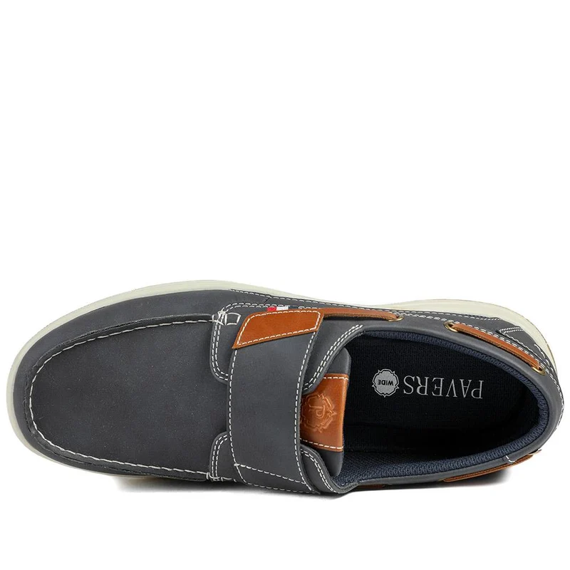 Wide Fit Touch Fasten Casual Shoes - CHANG43002 / 328 834 - Navy