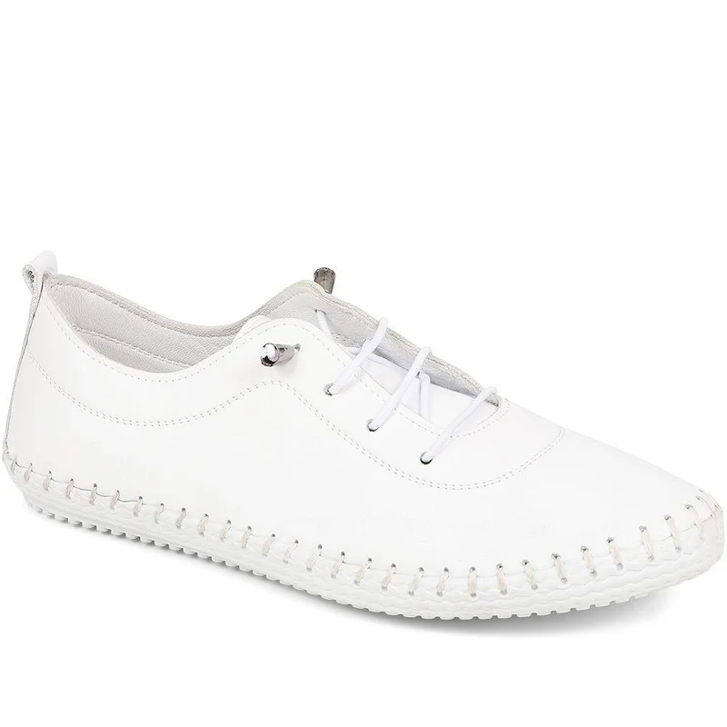 Leather Slip-On Trainers - GOKH37009 / 323 581