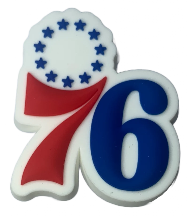 Crocs Jibbitz NBA Philadelphia 76ers „76“-Charme
