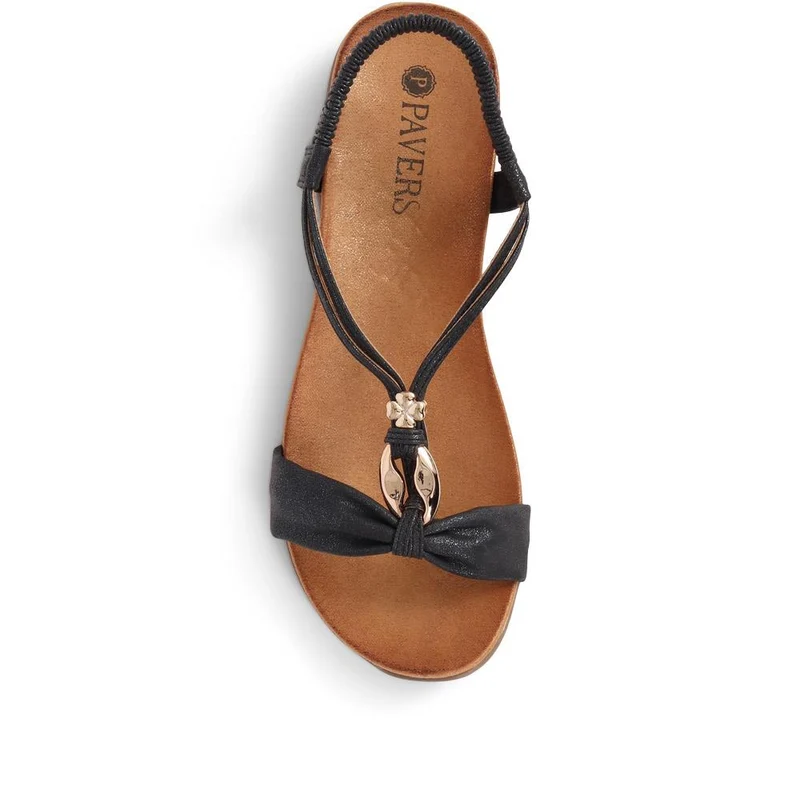 Flat Strappy Sandals - BAIZH29006 / 314 963 - Black