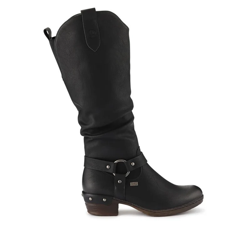 Western-Heeled Long Boots - RKR40525 / 326 087 - Black