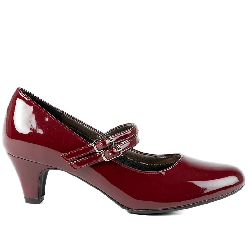 Heeled Mary Janes - AMITY39003 / 325 107 - Bordeaux