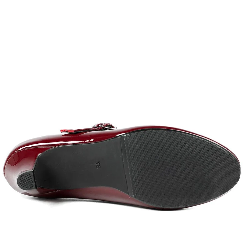 Heeled Mary Janes - AMITY39003 / 325 107 - Bordeaux