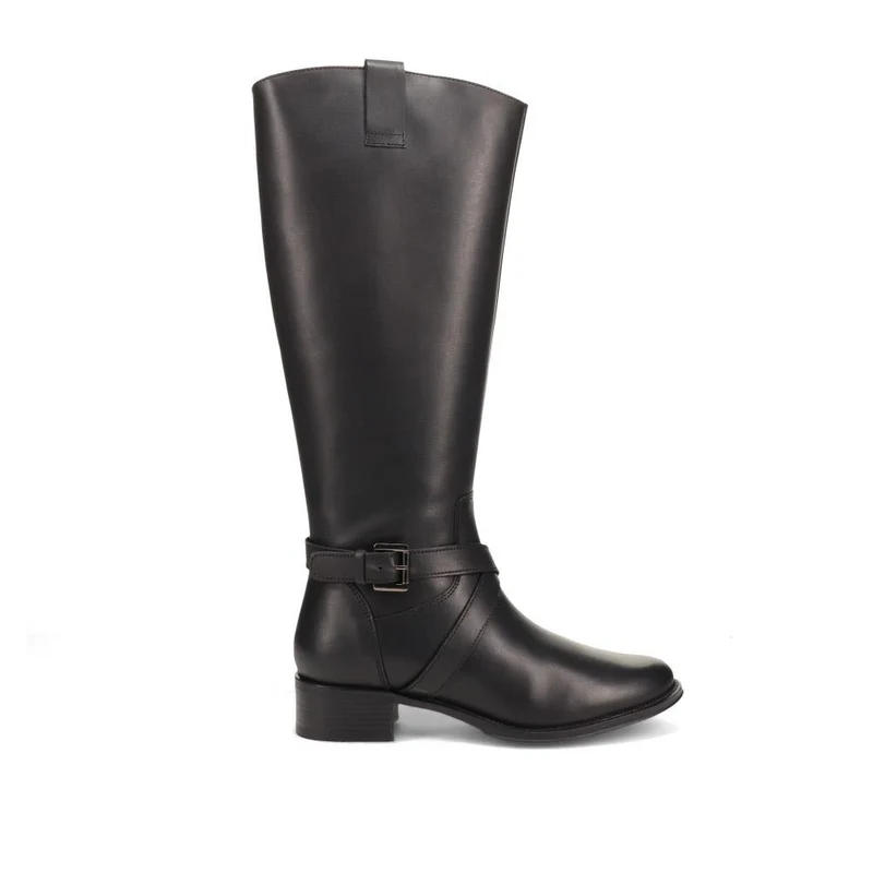 Wide-Calf-Fitting Long Boots - MAVER40001 / 326 624 - Black