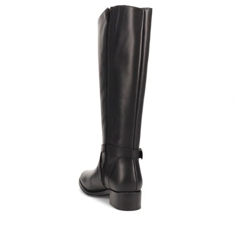Wide-Calf-Fitting Long Boots - MAVER40001 / 326 624 - Black