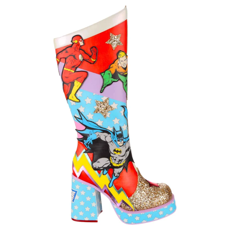 Irregular Choice Frauen Justice League Team Up Tall Boots