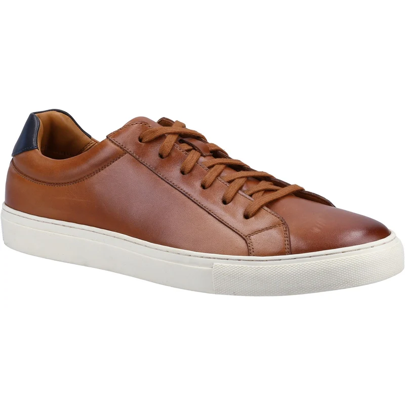 Hush Puppies Herren-Colton-Ledertrainer – Hellbraun