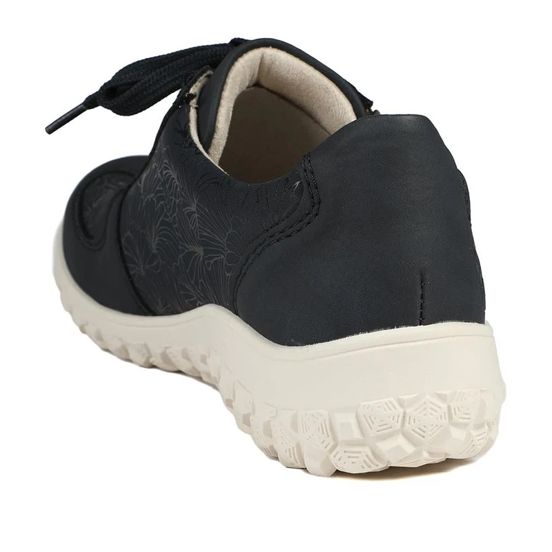 Rieker Extra Wide Lace & Zip Fasten Trainers - RKR43544 / 328 777 - Navy