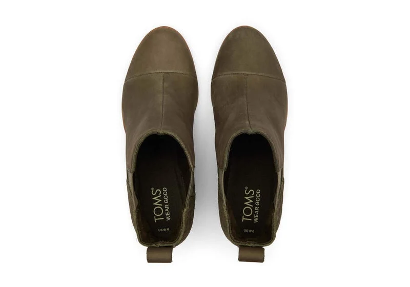 TOMS Everly-Stiefelette für Damen – Olivgrün