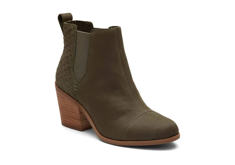 TOMS Everly-Stiefelette für Damen – Olivgrün
