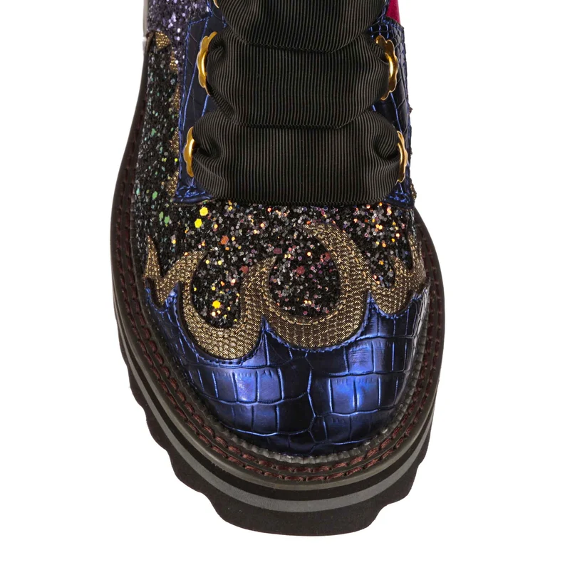 Irregular Choice Damen Dragons & Fire Dragon Fyre Bug Stiefeletten – Lila