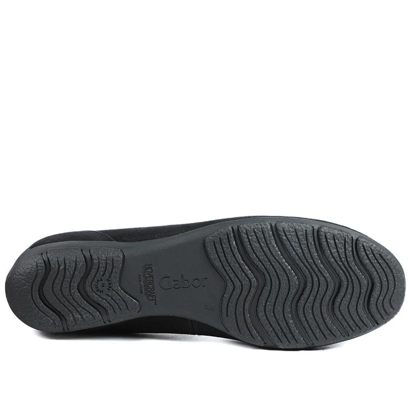 Gabor Raven Leather Ballet Pumps - GAB42025 / 329 523 - Black