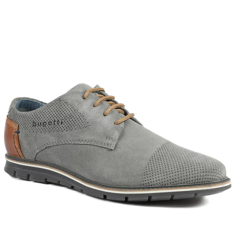 Bugatti Leather Lace Up Shoes - BUG43513 / 329 256 - Grey