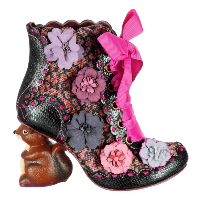 Irregular Choice Damen Nuts About You Stiefeletten – Grün