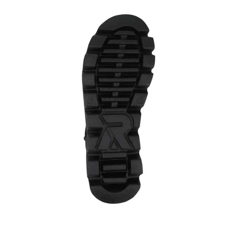 Rieker Leather Cushioned Shoes - RKR42557 / 328 201 - Black