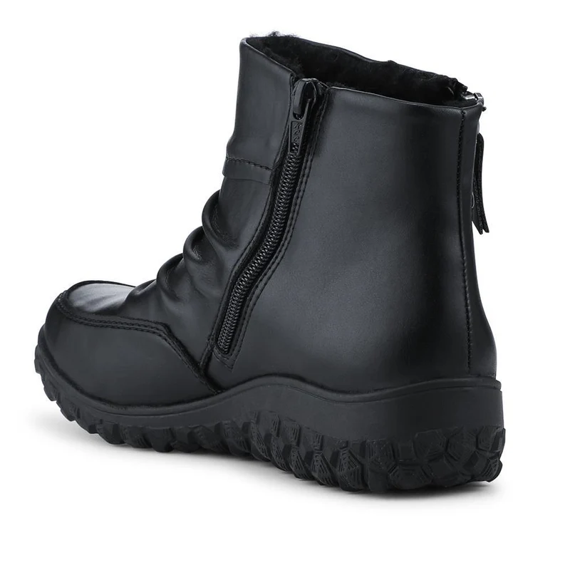 Rieker Wide Fit Zip Up Ankle Boots - RKR42552 / 328 205 - Black