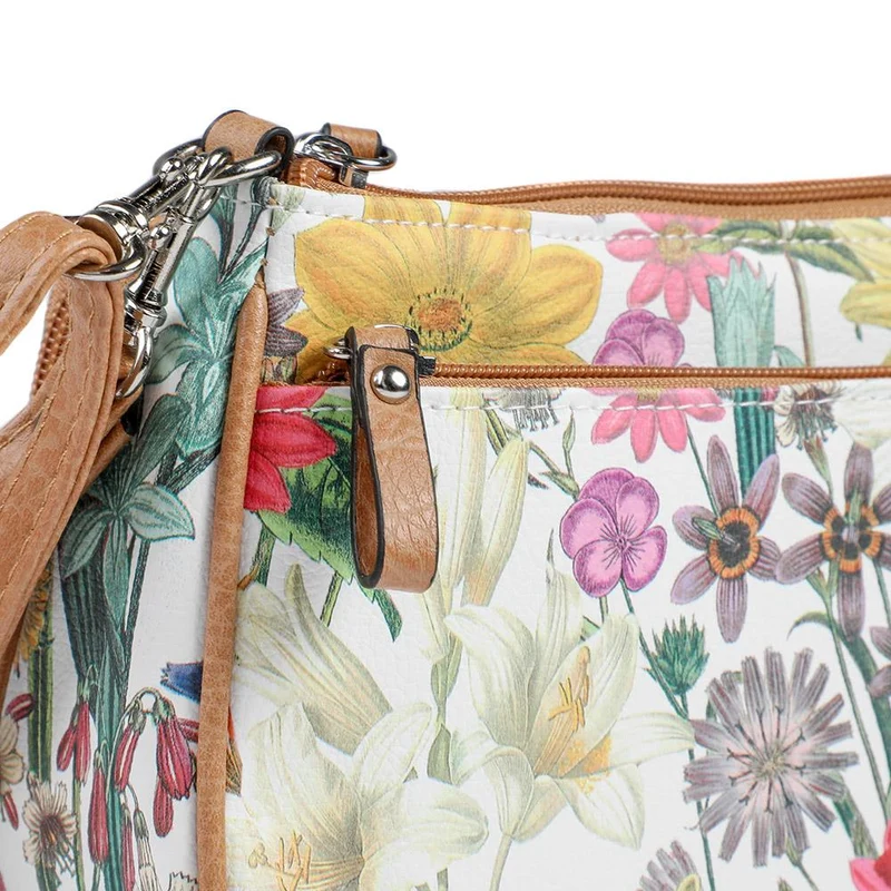 Floral Crossbody Phone Bag - JEWN43001 / 329 074 - White Multi