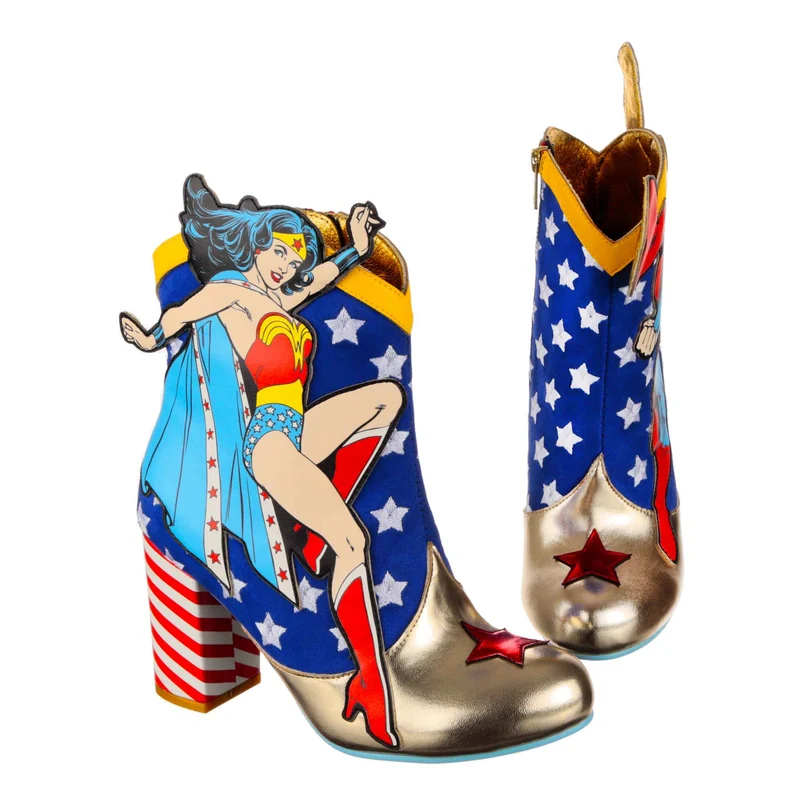 Irregular Choice Frauen Justice League Stronger Together Stiefelette mit Absatz